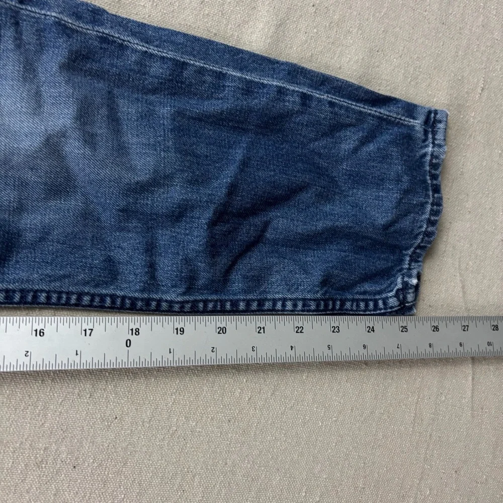 Mother The Dropout Slim Boyfriend Jeans Womens 26 Blue Medium Wash Denim - Picture 9 of 11